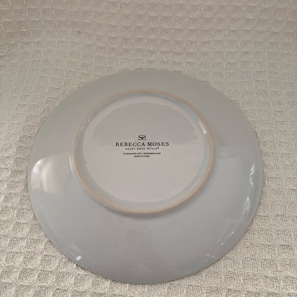 Rebecca Moses Black & White Silhouette Heart Soul Style Dessert Plates Set Of 4 - Picture 7 of 10